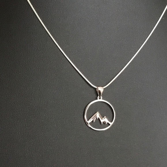 Sterling Silver Mountains Necklace - Picture 9 of 14